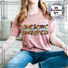 Load image into Gallery viewer, Awesome Awareness T-Shirt