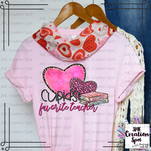 Load image into Gallery viewer, Cupid's Favorite Teacher T-Shirt