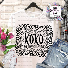 Load image into Gallery viewer, XOXO Be My Valentine T-Shirt