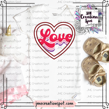 Load image into Gallery viewer, Love Retro Heart_Valentine's T-Shirt