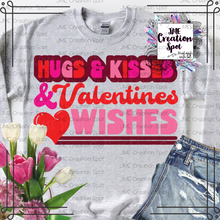 Load image into Gallery viewer, Hugs and Kisses_Valentine Wishes T-Shirt