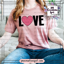 Load image into Gallery viewer, Love with Polka Dot Heart T-Shirt