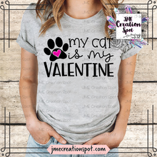 Load image into Gallery viewer, My Cat is my Valentine T-Shirt