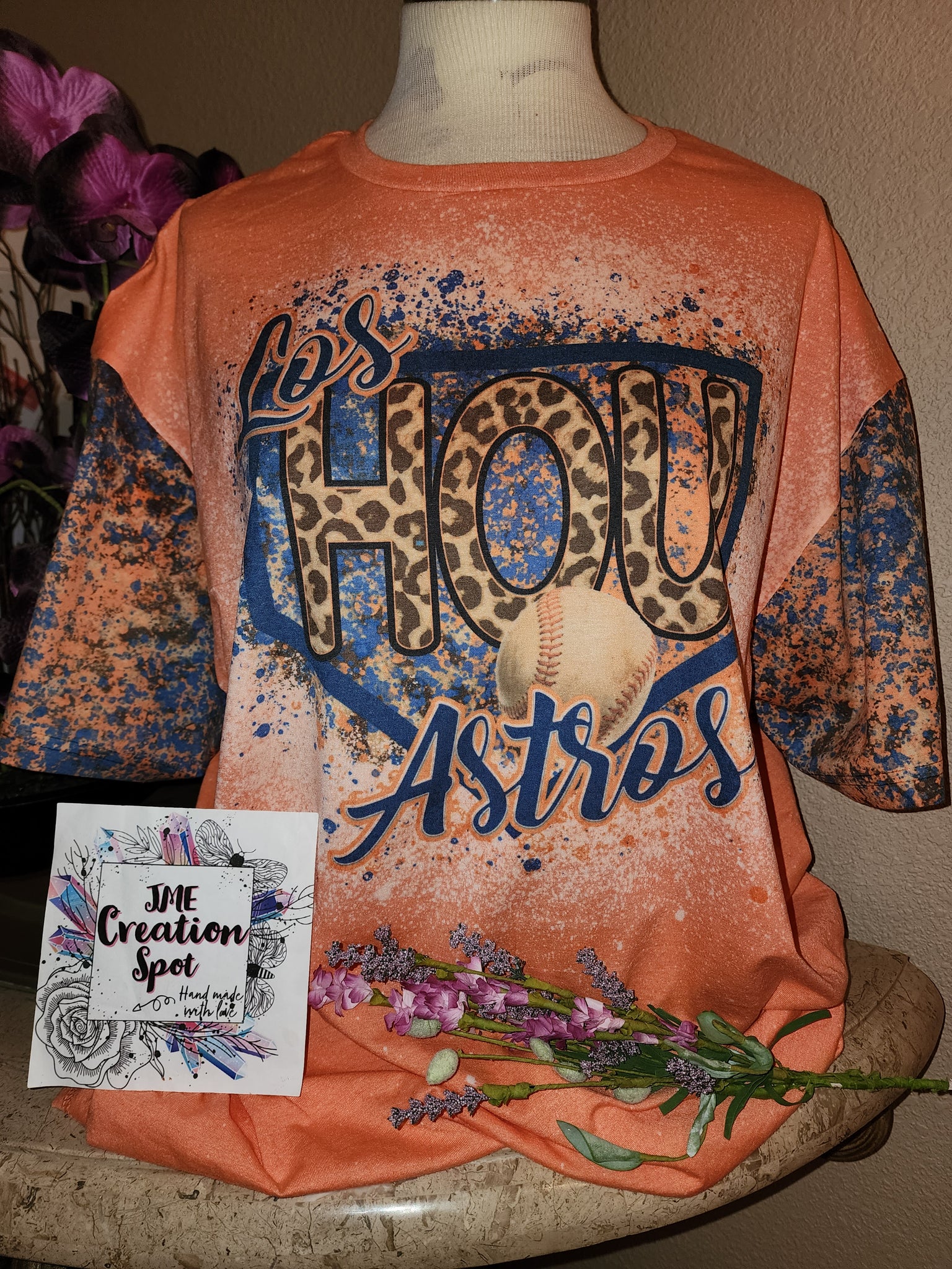 Houston Astros Bleached T-Shirt - Backstage Boutique