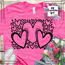 Load image into Gallery viewer, Bunch of Hearts T-Shirt
