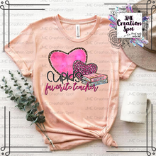 Load image into Gallery viewer, Cupid&#39;s Favorite Teacher T-Shirt
