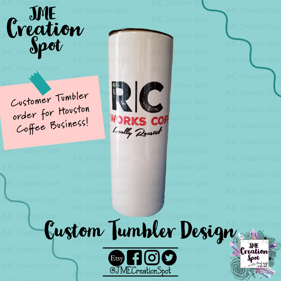 Custom Business Logo 20oz Skinny Tumbler - Bulk Discounts! – Instantly  Unique Gifts