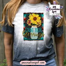 Load image into Gallery viewer, Count Your Blessings T-Shirt Bleached [Inspirational]
