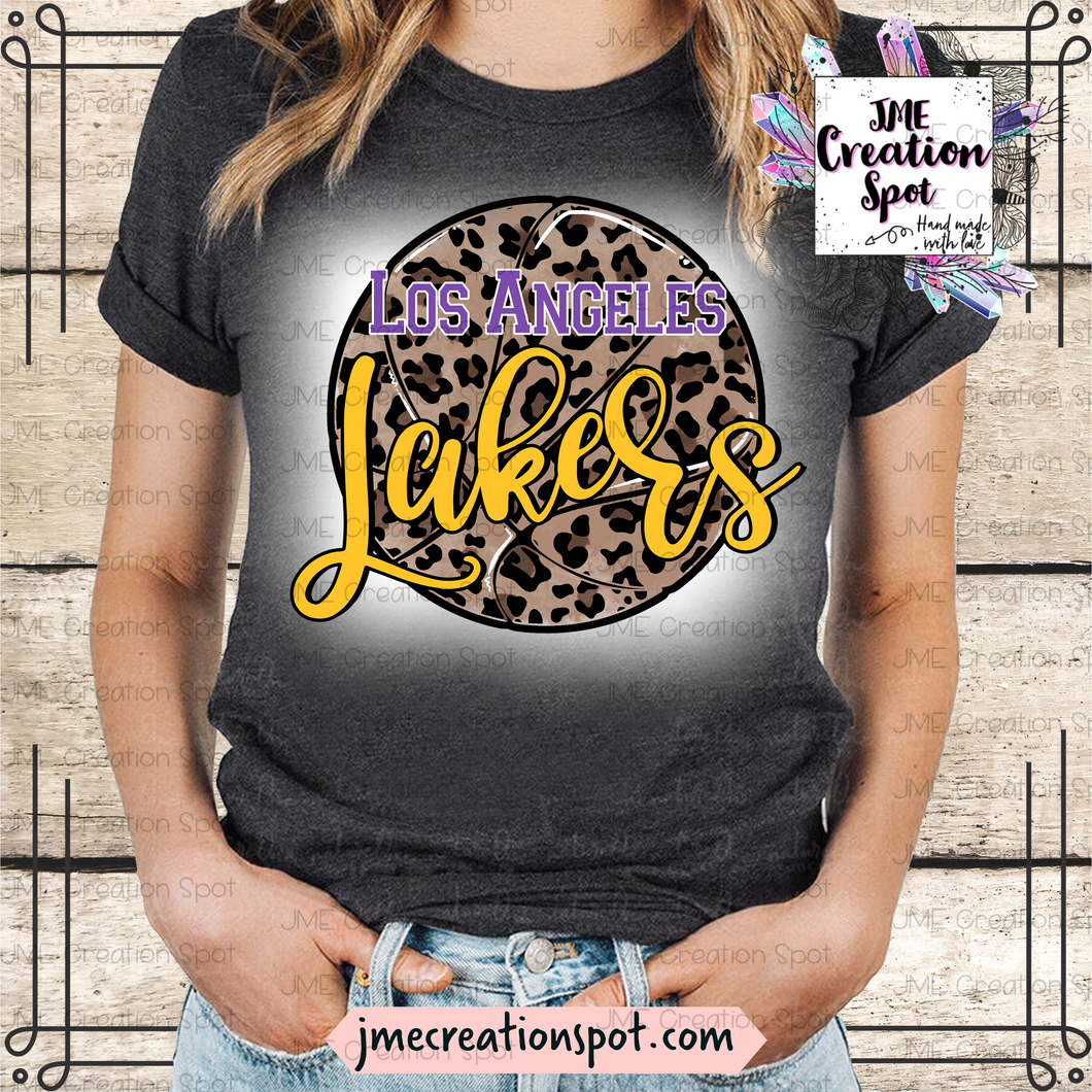 Los Angeles Lakers Leopard Basketball [Bleached]