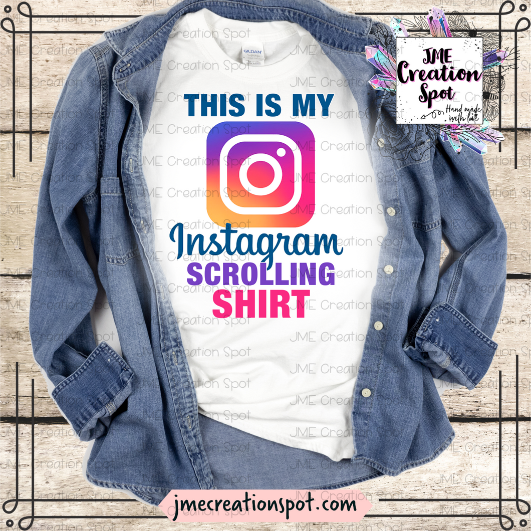 This is my Instagram Scrolling Shirt Bleached [TV]