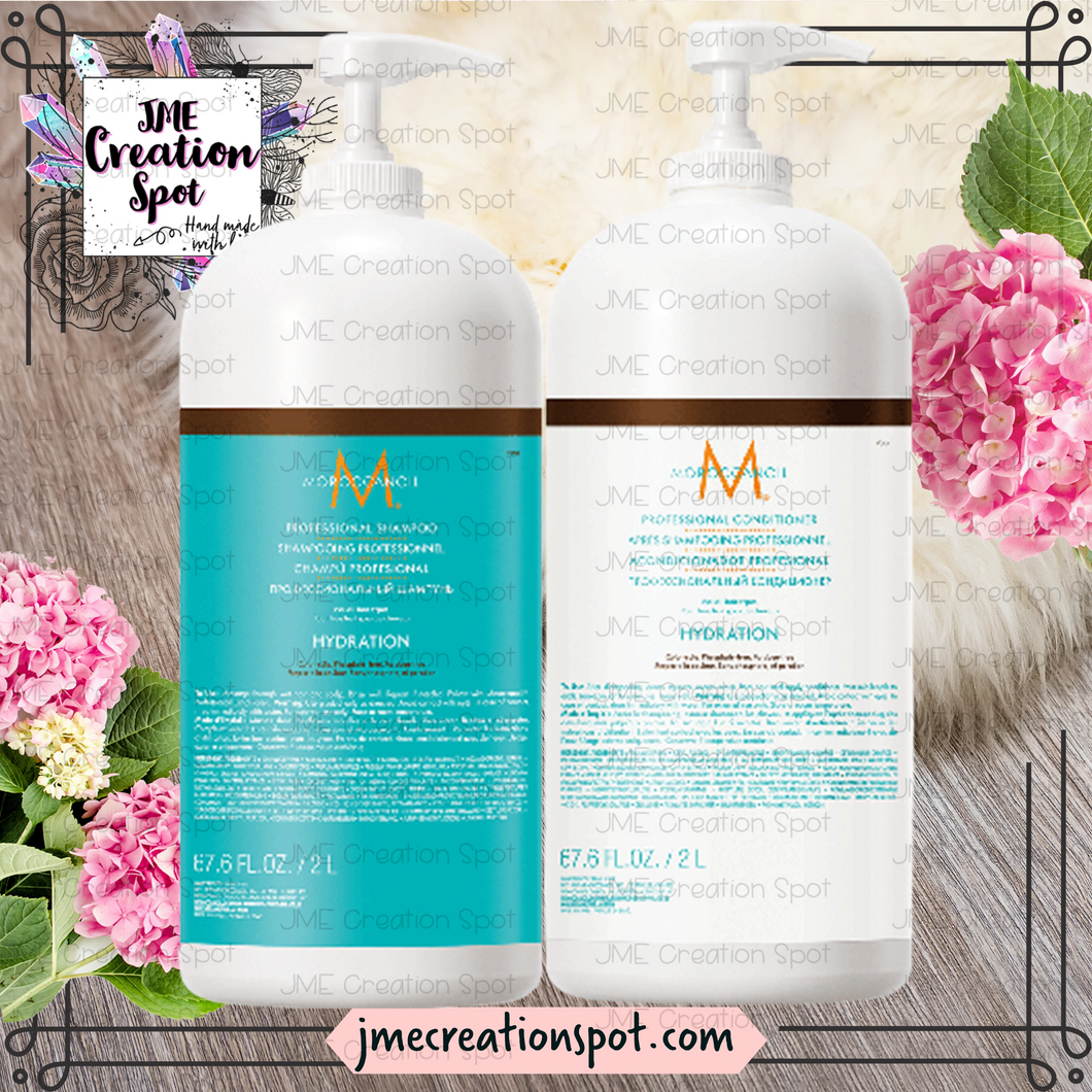 MOROCCANOIL [Professional Shampoo 2 Liters & Professional Conditioner 2 Liters] [4 Liters total] [$75 or more of Beauty Collection; FREE Shipping]