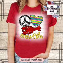 Load image into Gallery viewer, Peace Love Crawfish [Mardi Gras]

