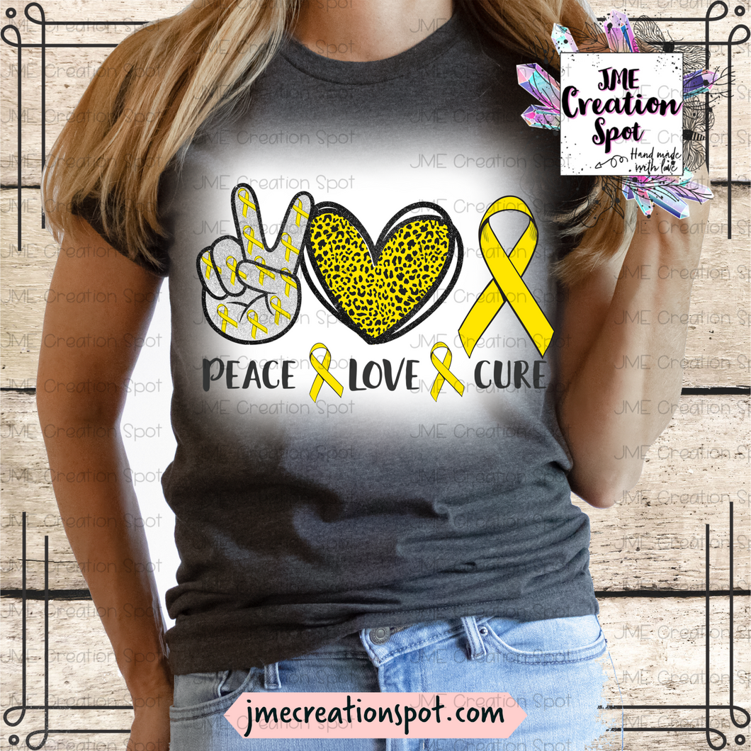 Yellow Peace, Love, Cure  [Bleached]