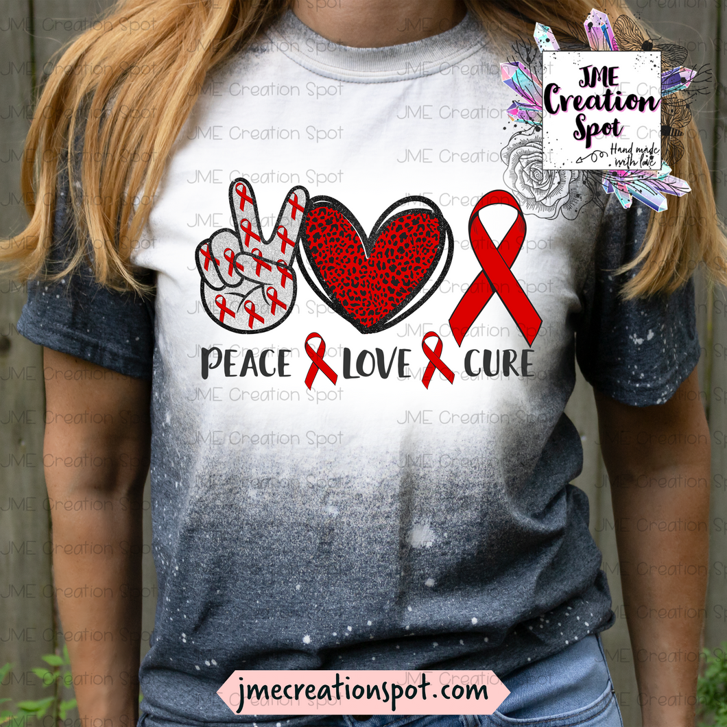 Red Peace, Love, Cure  [Bleached]