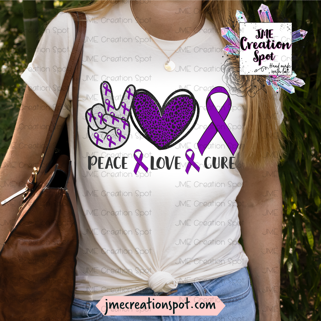Purple Peace, Love, Cure  [Bleached]
