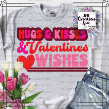 Load image into Gallery viewer, Hugs and Kisses_Valentine Wishes T-Shirt
