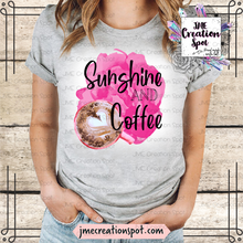 Load image into Gallery viewer, Sunshine &amp; Coffee T-Shirt [Bleached]
